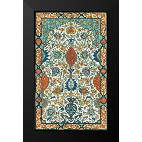 Non-Embellish Persian Ornament I Black Modern Wood Framed Art Print by Vision Studio