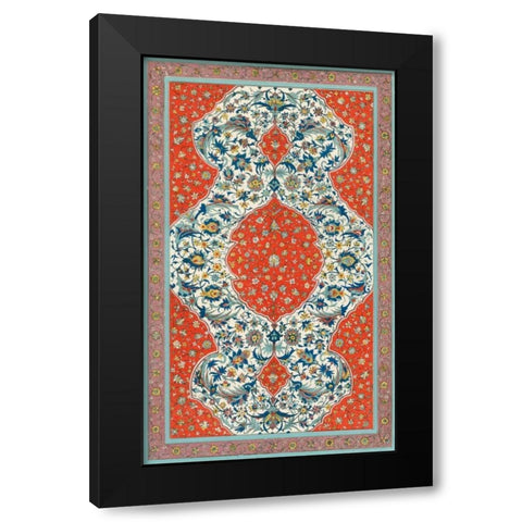 Non-Embellish Persian Ornament II Black Modern Wood Framed Art Print by Vision Studio