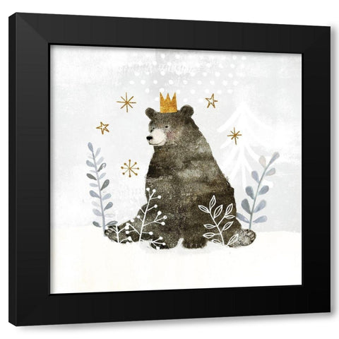 Woodland Celebration I Black Modern Wood Framed Art Print by Borges, Victoria