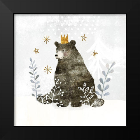 Woodland Celebration I Black Modern Wood Framed Art Print by Borges, Victoria