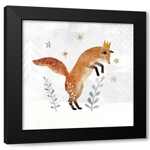 Woodland Celebration II Black Modern Wood Framed Art Print with Double Matting by Borges, Victoria