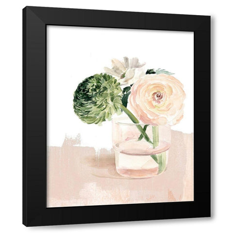 Bud Vase II Black Modern Wood Framed Art Print by Parker, Jennifer Paxton