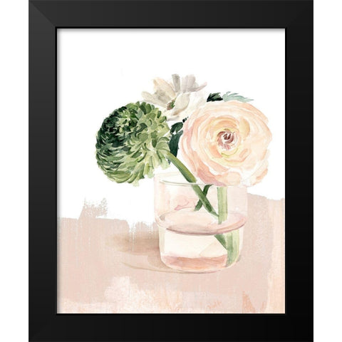 Bud Vase II Black Modern Wood Framed Art Print by Parker, Jennifer Paxton