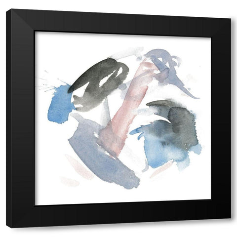 Snow Storm III Black Modern Wood Framed Art Print with Double Matting by Wang, Melissa