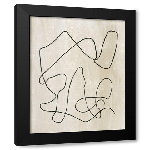 Bound II Black Modern Wood Framed Art Print with Double Matting by Wang, Melissa