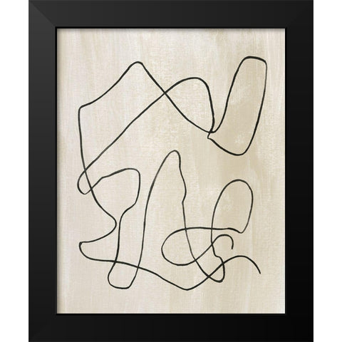 Bound II Black Modern Wood Framed Art Print by Wang, Melissa