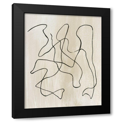 Bound III Black Modern Wood Framed Art Print by Wang, Melissa