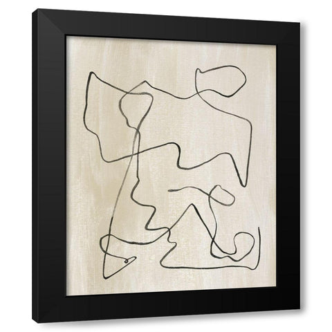 Bound IV Black Modern Wood Framed Art Print by Wang, Melissa