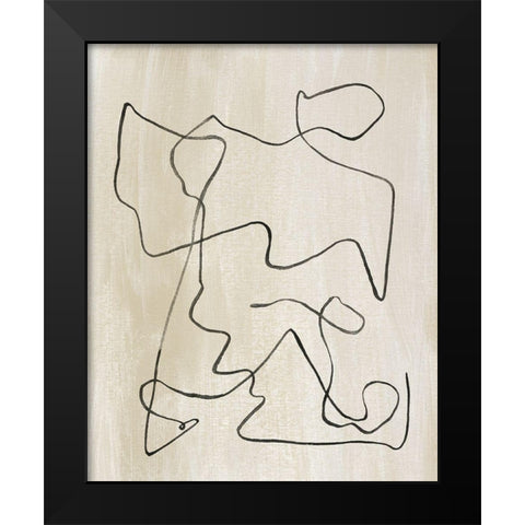 Bound IV Black Modern Wood Framed Art Print by Wang, Melissa