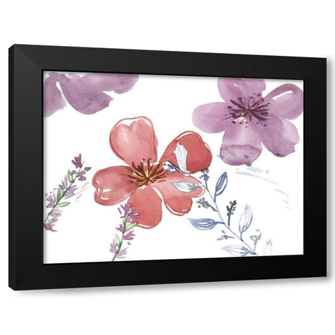 Spring Glory III Black Modern Wood Framed Art Print by Wang, Melissa