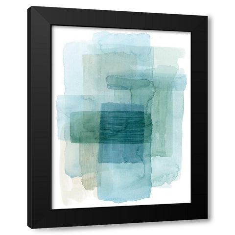 Wave Spector I Black Modern Wood Framed Art Print with Double Matting by Popp, Grace