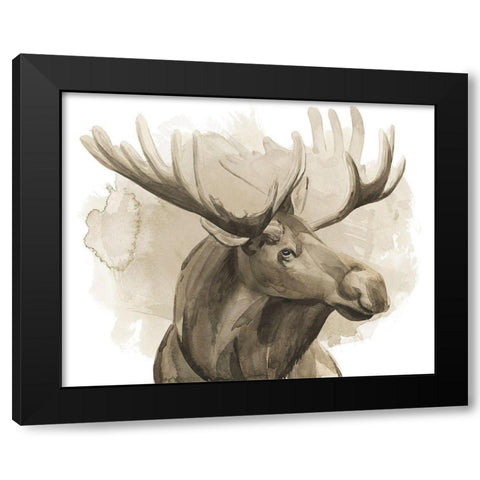 Bull Moose I Black Modern Wood Framed Art Print by Popp, Grace