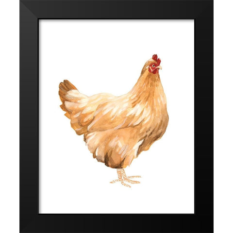 Autumn Chicken I Black Modern Wood Framed Art Print by Scarvey, Emma