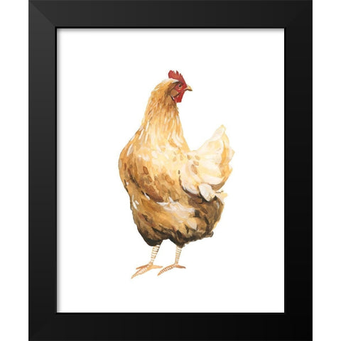 Autumn Chicken III Black Modern Wood Framed Art Print by Scarvey, Emma