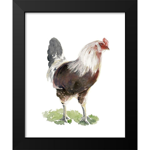 Chicken Dance I Black Modern Wood Framed Art Print by Parker, Jennifer Paxton