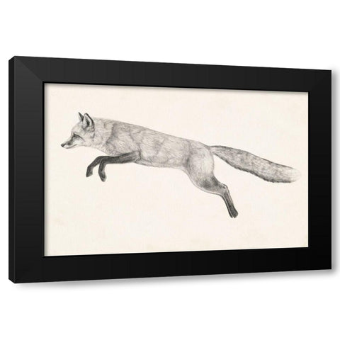 Flying Fox II Black Modern Wood Framed Art Print by Borges, Victoria