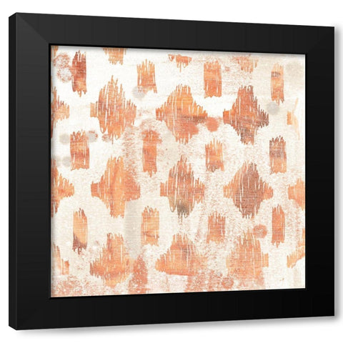 Red Earth Textile IV Black Modern Wood Framed Art Print by Vess, June Erica