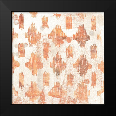 Red Earth Textile IV Black Modern Wood Framed Art Print by Vess, June Erica