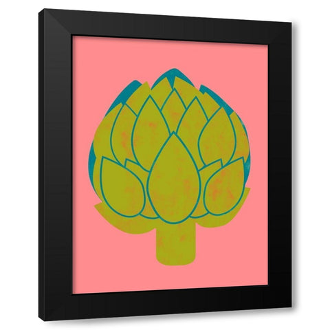 Veggie Party I Black Modern Wood Framed Art Print by Zarris, Chariklia