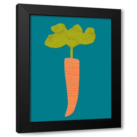 Veggie Party IV Black Modern Wood Framed Art Print by Zarris, Chariklia