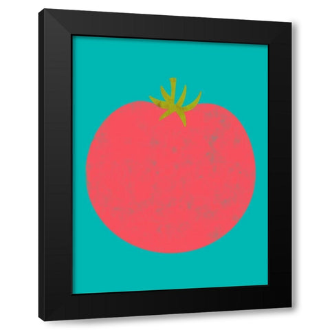 Veggie Party VII Black Modern Wood Framed Art Print with Double Matting by Zarris, Chariklia