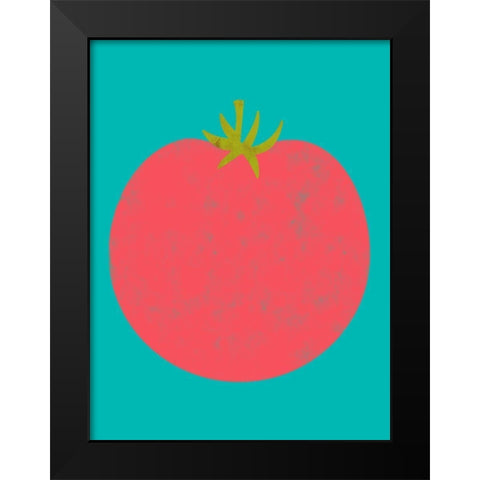 Veggie Party VII Black Modern Wood Framed Art Print by Zarris, Chariklia