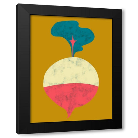 Veggie Party VIII Black Modern Wood Framed Art Print by Zarris, Chariklia