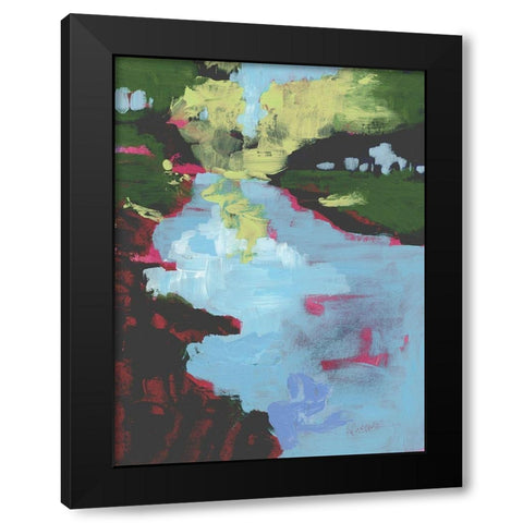 Sherbet Plains II Black Modern Wood Framed Art Print by Parker, Jennifer Paxton