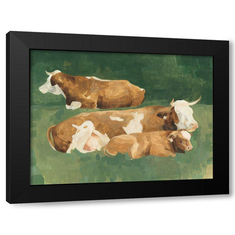 Bucolic Sunday II Black Modern Wood Framed Art Print with Double Matting by Scarvey, Emma