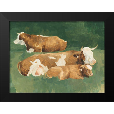 Bucolic Sunday II Black Modern Wood Framed Art Print by Scarvey, Emma