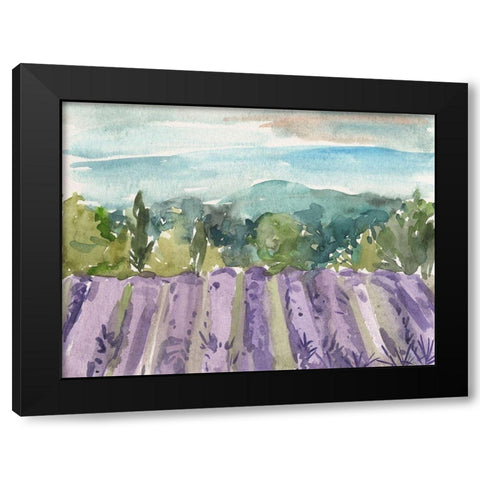 Watercolor Views III Black Modern Wood Framed Art Print by Wang, Melissa