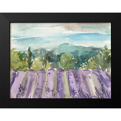 Watercolor Views III Black Modern Wood Framed Art Print by Wang, Melissa