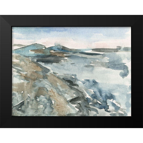 Watercolor Views IV Black Modern Wood Framed Art Print by Wang, Melissa