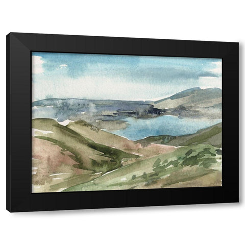 Watercolor Views VIII Black Modern Wood Framed Art Print by Wang, Melissa