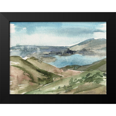 Watercolor Views VIII Black Modern Wood Framed Art Print by Wang, Melissa