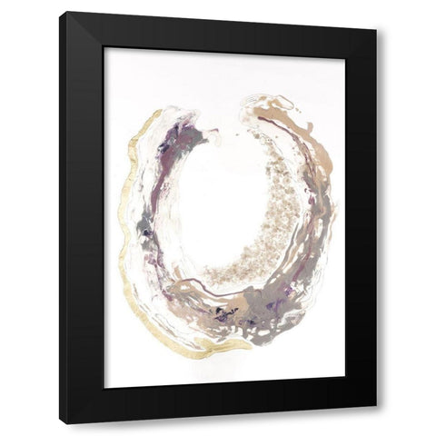 Flourite I Black Modern Wood Framed Art Print with Double Matting by Lam, Vanna