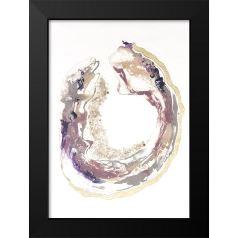 Flourite II Black Modern Wood Framed Art Print by Lam, Vanna