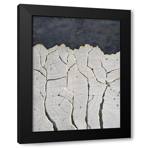 Crackled Arbor I Black Modern Wood Framed Art Print with Double Matting by Lam, Vanna