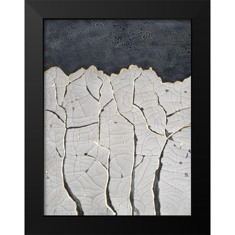 Crackled Arbor I Black Modern Wood Framed Art Print by Lam, Vanna