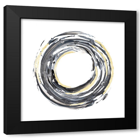 Encircle I Black Modern Wood Framed Art Print by Lam, Vanna