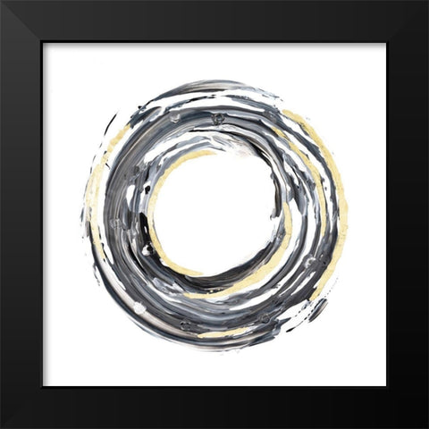 Encircle I Black Modern Wood Framed Art Print by Lam, Vanna