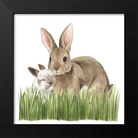 Woodland Babes III Black Modern Wood Framed Art Print by Popp, Grace