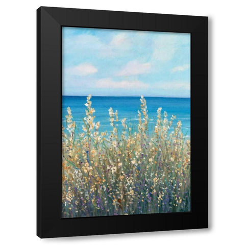 Flowers at the Coast I Black Modern Wood Framed Art Print with Double Matting by OToole, Tim