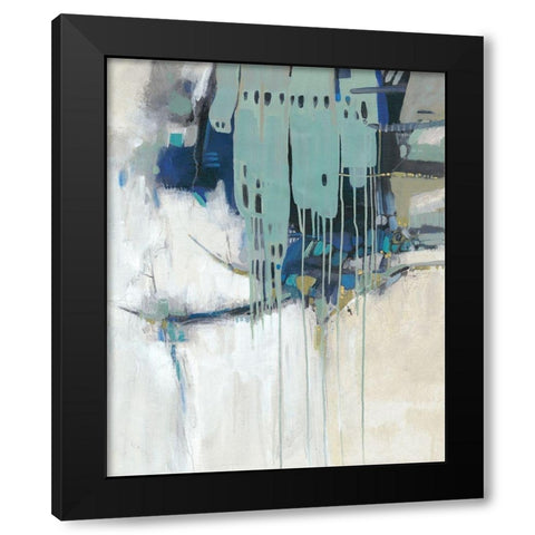 Molten I Black Modern Wood Framed Art Print with Double Matting by OToole, Tim