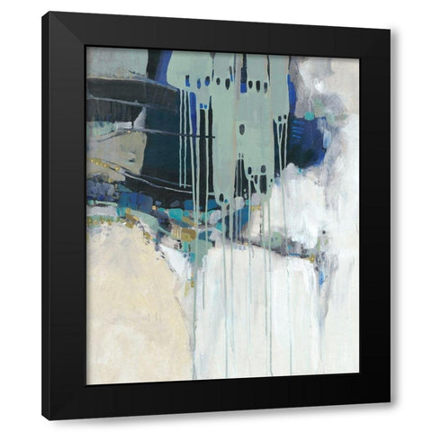 Molten II Black Modern Wood Framed Art Print with Double Matting by OToole, Tim