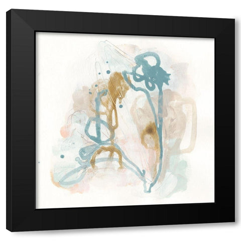 Patina Gesture I Black Modern Wood Framed Art Print by Vess, June Erica