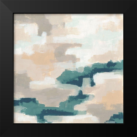 Mesa Mist IV Black Modern Wood Framed Art Print by Vess, June Erica