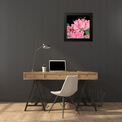 Springtime Fragrance I Black Modern Wood Framed Art Print by Wang, Melissa