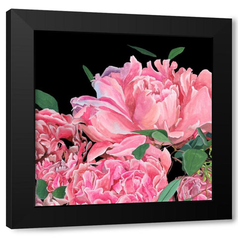 Springtime Fragrance I Black Modern Wood Framed Art Print with Double Matting by Wang, Melissa