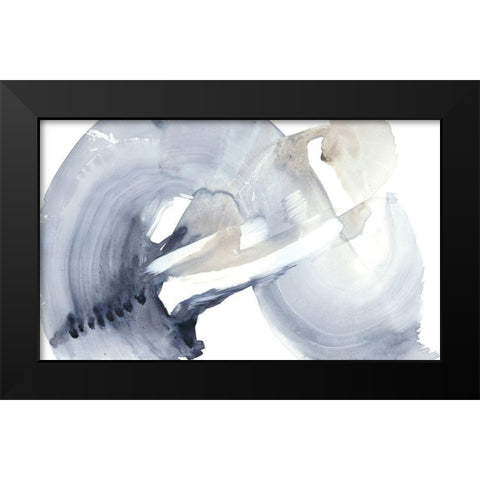Wave Break I Black Modern Wood Framed Art Print by Goldberger, Jennifer